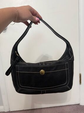 Coach vintage Ergo hobo bag in black with gold hardware